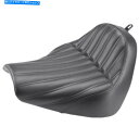Seats サドルマンナックル反逆者リブ付きソロシートハーレー18+ソフトアウトブレイクアウトFXBR M8 Saddlemen Knuckle Renegade Ribbed Solo Seat Harley 18+ Softail Breakout FXBR M8