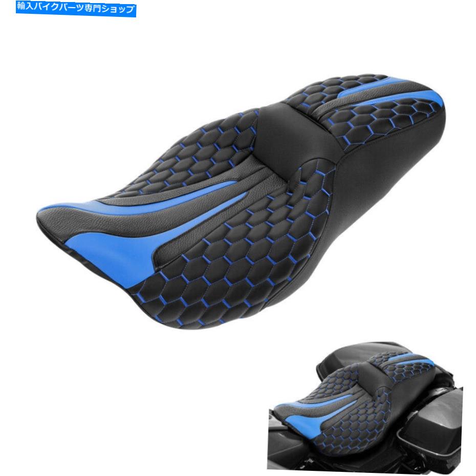 Seats ハーレーツーリングストリートロードグライド2009-2022に適したドライバー助手席クッションフィット Driver Passenger Seat Cushion Fit For Harley Touring Street Road Glide 2009-2022