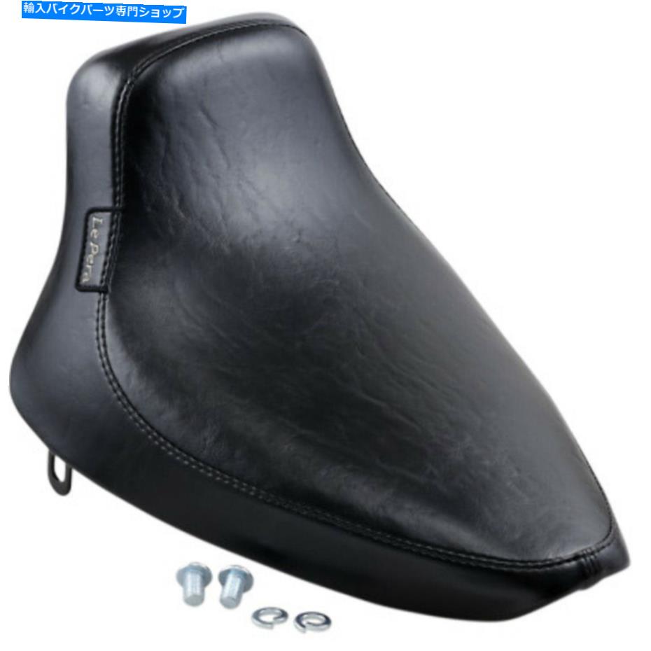 Seats Le Pera Silhouette滑らかな黒いビニールソロシートハーレー1984-99 Softail FXST FLST Le Pera Silhouette Smooth Black Vinyl Solo Seat Harley 1984-99 Softail FXST FLST