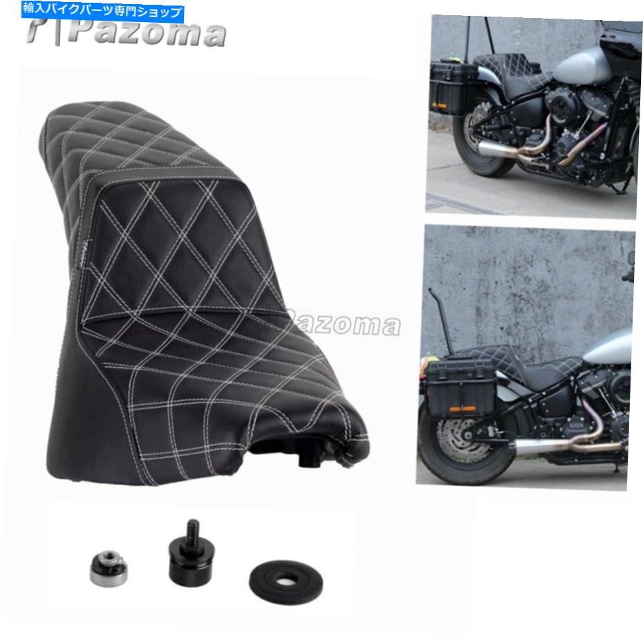 Seats ハーレーソフトアイルストリートボブスリム標準のドライバー乗客2アップシートパッド18+ Driver Passenger Two Up Seat Pad For Harley Softail Street Bob Slim Standard 18+