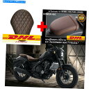 Seats ホンダ反乱軍cmx 300 500シートドライバーフロントと乗客ブラウンv.2ボバー Honda Rebel CMX 300 500 Seats D...