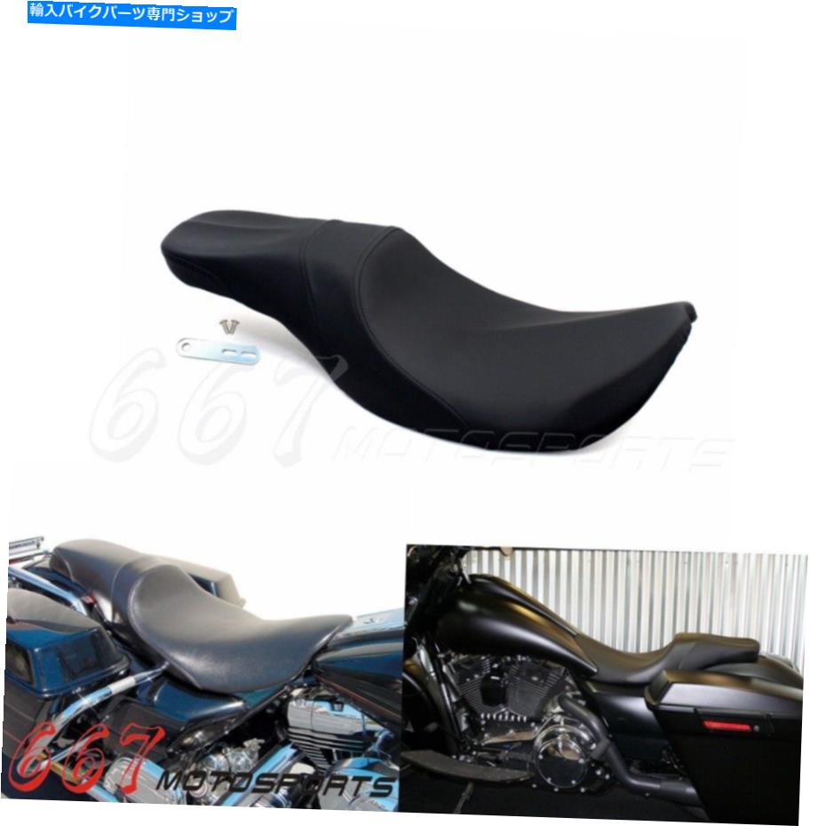 Seats ハーレーロードキングFlhr flht flhx fltr with paul yaffeストレッチタンクの2アップシート 2-UP Seat For Harley Road King FLHR FLHT FLHX FLTR With Paul Yaffe stretch tank