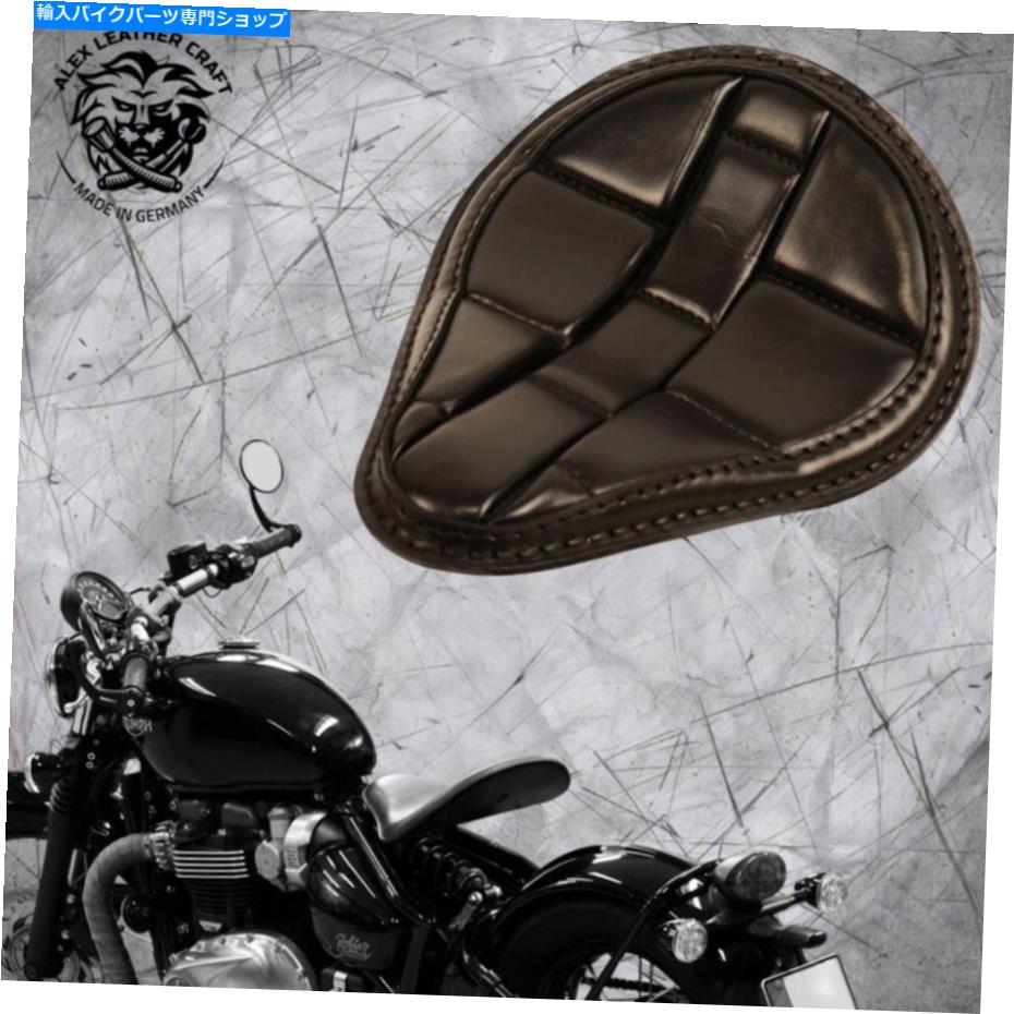 Seats 2016年以来のTriumph Bonneville Bobberソロシート標準タートルブラックサイズs Triumph Bonneville Bobber since 2016 solo seat Standard turtle black size S