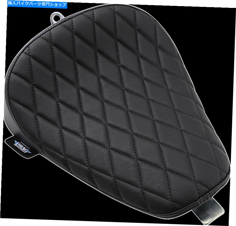 Seats DSブラックビニールダイヤモンドステッチハーレーロードスター向け2016-2020のためのボバーソロシート DS Black Vinyl Diamond Stitch Bobber Solo Seat for HArley Roadster 2016-2020