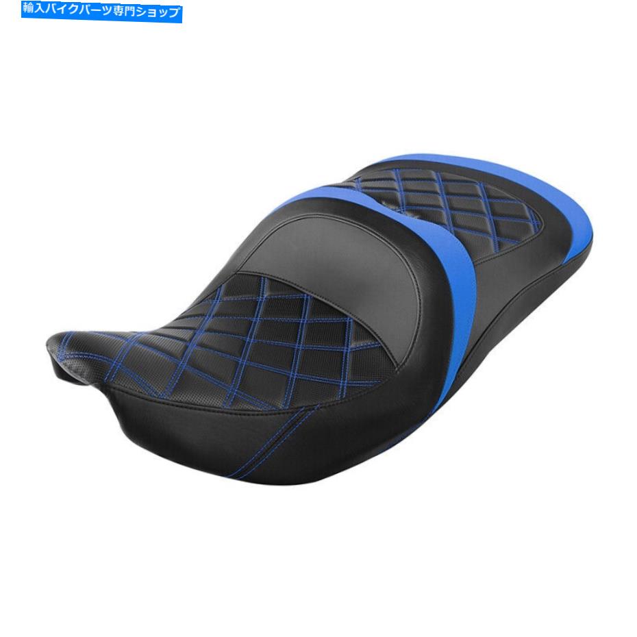 Seats インディアンスプリングフィールドダークホース2018-2022に適したブラック+ブルードライバーの助..