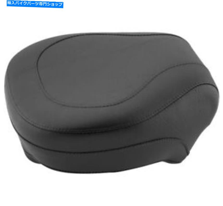 Seats ビンテージワイドスムーズビニールピリオンパッドマスタング75097 00-06ハーレーソフトアイル Vintage Wide Smooth Vinyl Pillion Pad Mustang 75097 For 00-06 Harley Softail
