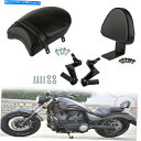 Seats 後部ブラックシートシッシー乗客の足ペグバックレストビガスハイボール Rear Black Seat Sissy Passenger Foot Pegs Backrest For Victory Vegas High Ball