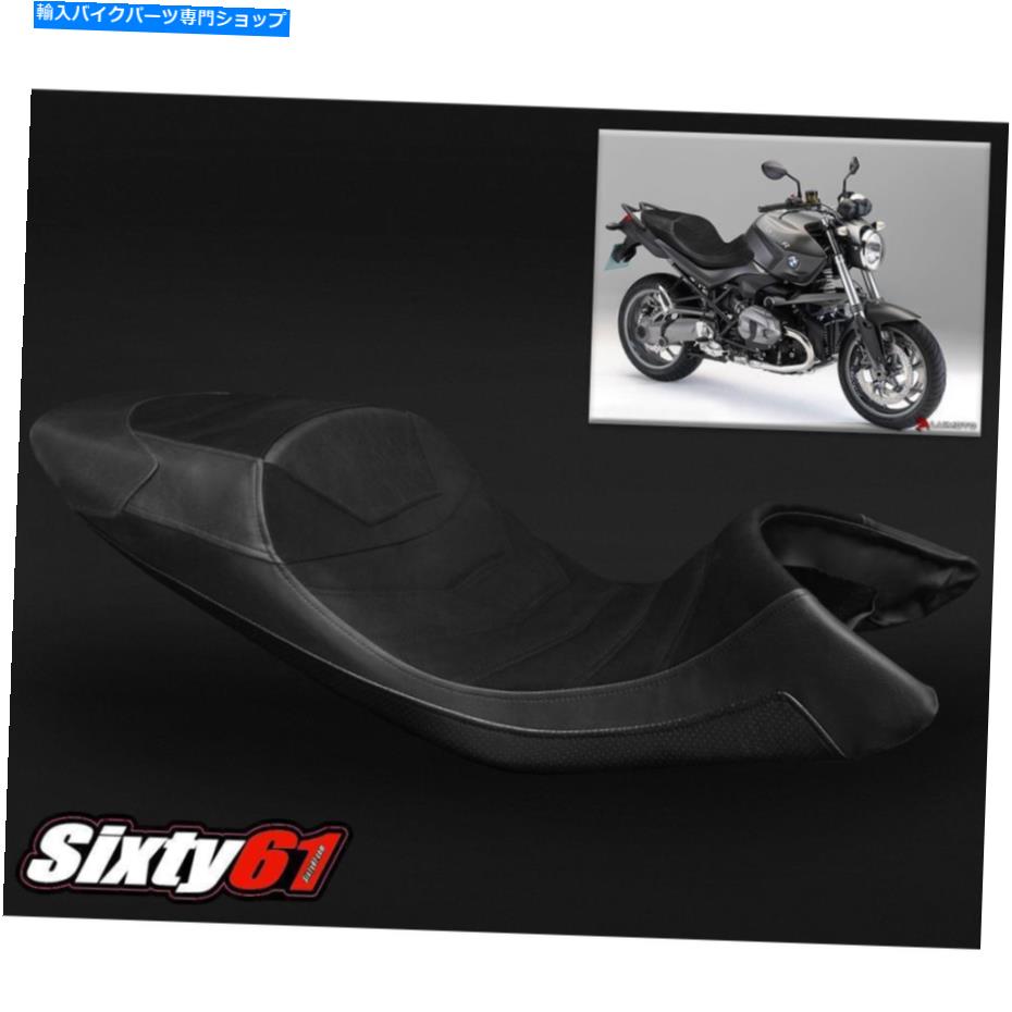Seats BMW R1200Rシートカバー2010 2011 2012 2013 2014ビンテージブラックルイモトスエード BMW R1200R Seat Cover 2010 2011 2012 2013 2014 Vintage Black Luimoto Suede
