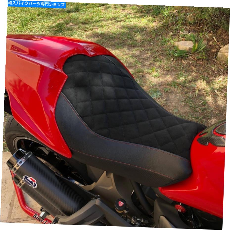 Seats Ducati Monster 821 2014-2017 Tappezzeria Italiaシートカバーダイヤモンドベルベット効果 Ducati Monster 821 2014-2017 Tappezzeria Italia Seat Cover Diamond Velvet Effect