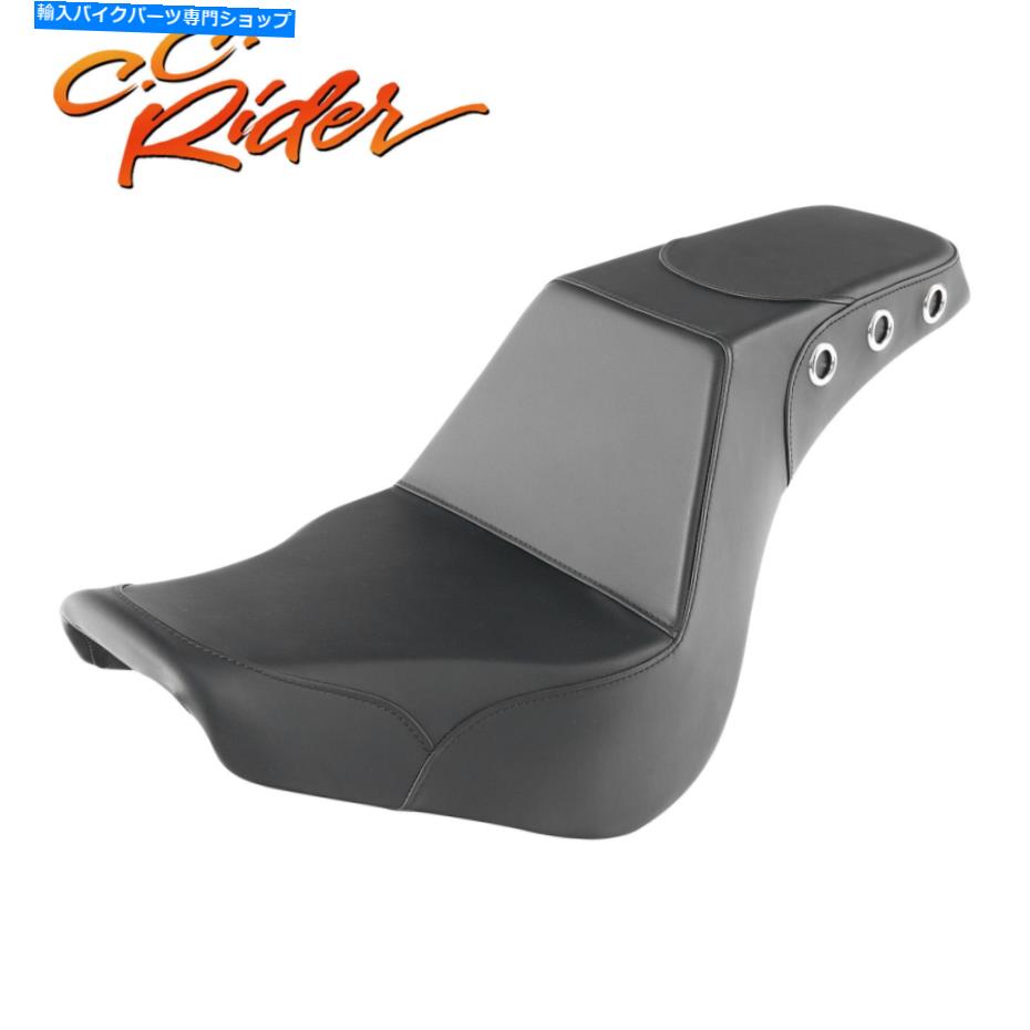 Seats C.C.ハーレーソフトアイルストリートボブFXBB 2018-22に適したライダードライバーの助手席 C.C. RIDER Driver Passenger Seat Fit For Harley Softail Street Bob FXBB 2018-22
