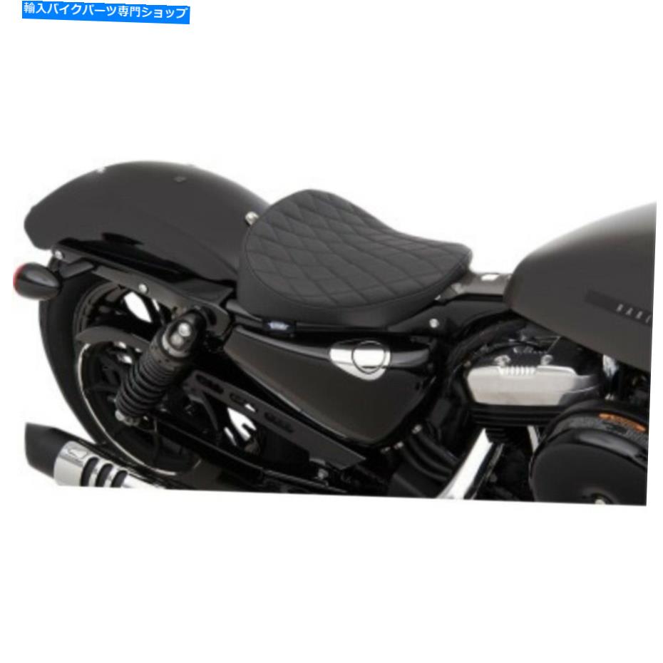 Seats ドラッグスペシャリティボバースタイルのソロシートダイヤモンドステッチハーレースポーツスター10-19 Drag Specialties Bobber-Style Solo Seat Diamond Stitch Harley Sportster 10-19