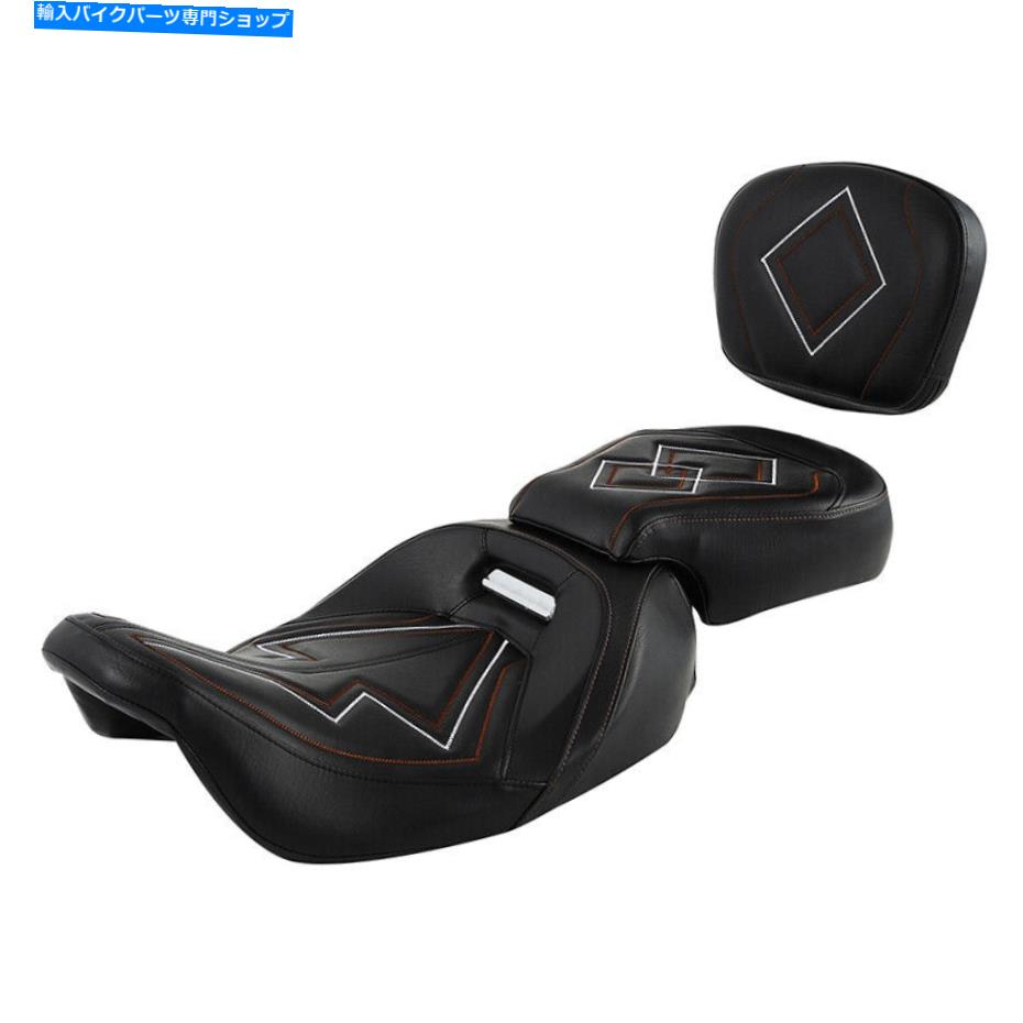 Seats ハーレーツーリングロードグライド2009-2022にフィットしたドライバー乗客のピリオンシート Driver Passenger Pillion Seat w/ Pad Fit For Harley Touring Road Glide 2009-2022