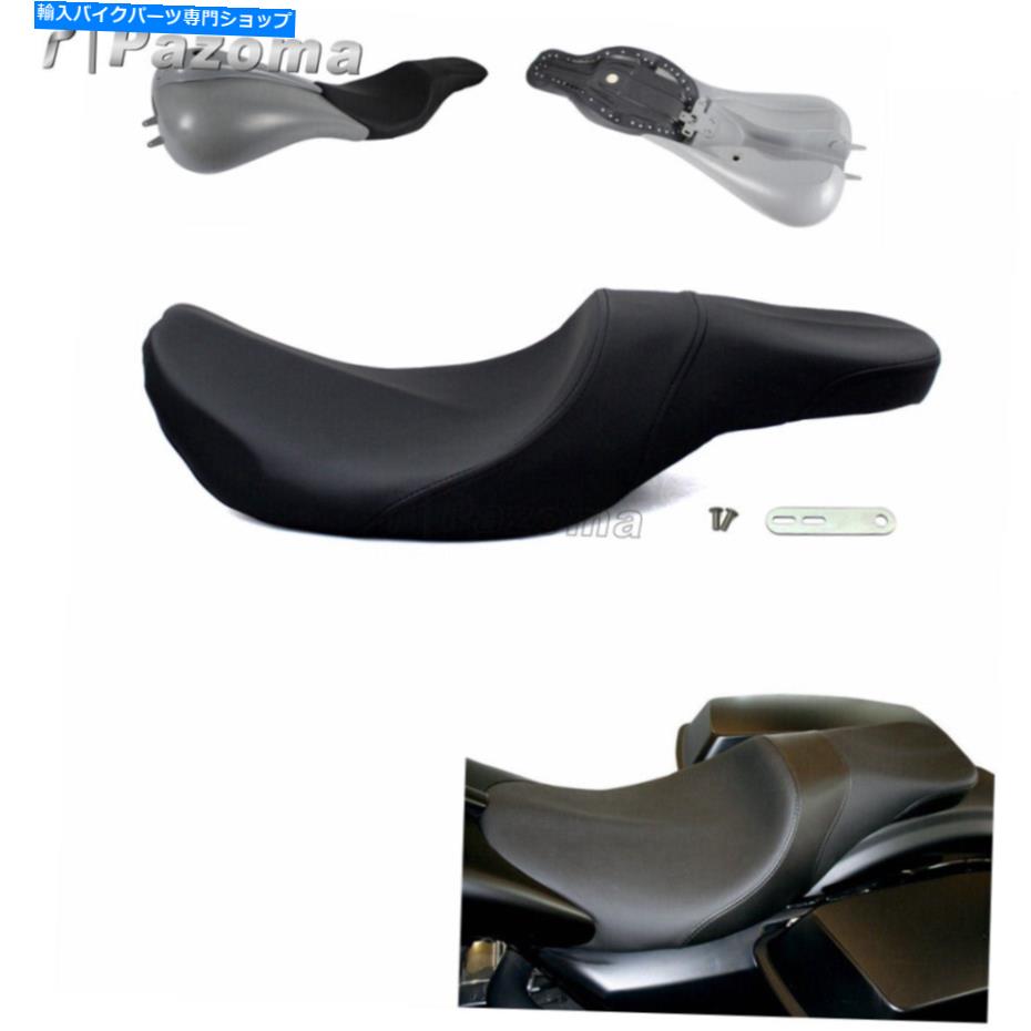 Seats ハーレーロードキングエレクトラグライド用の2アップシートフィットポールヤッフェストレッチガソリンタンク 2-Up Seat Fit Paul Yaffe Stretched Gas Tank For Harley Road King Electra Glide
