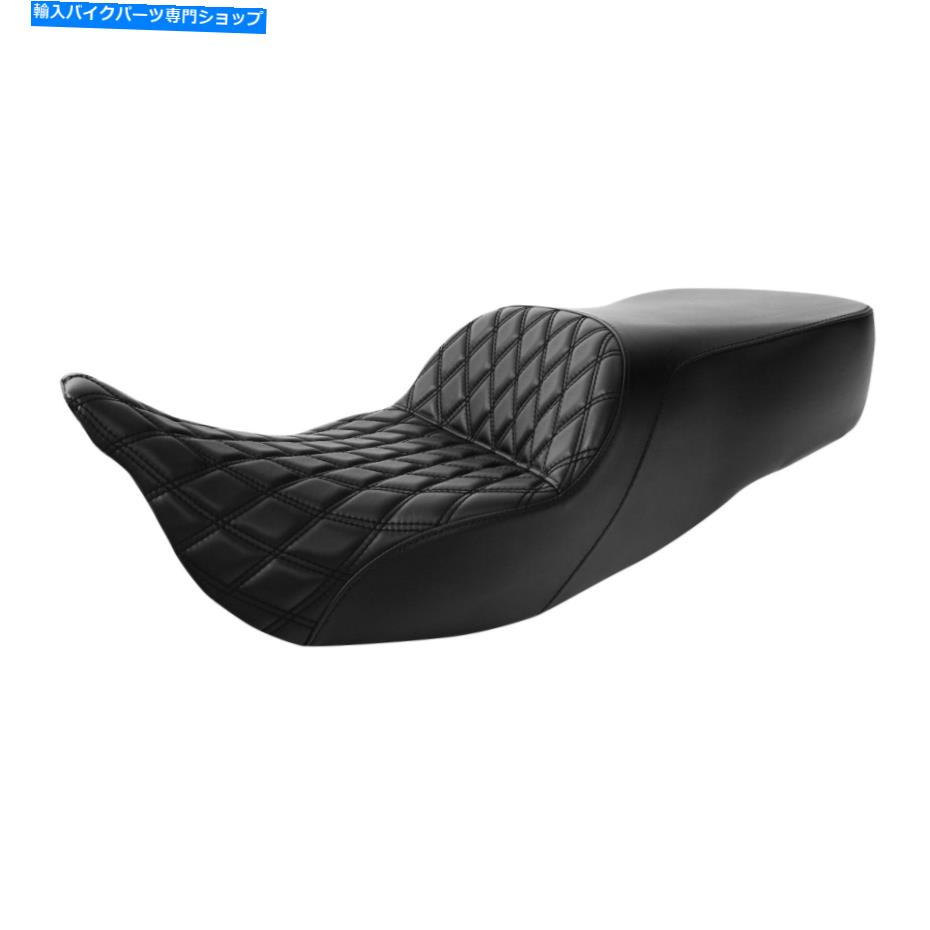 Seats PUレザードライバーライダーハーレーツーリングロードグライドに適した乗客席09-23 PU Leather Driver Rider Passenger Seat Fit For Harley Touring Road Glide 09-23
