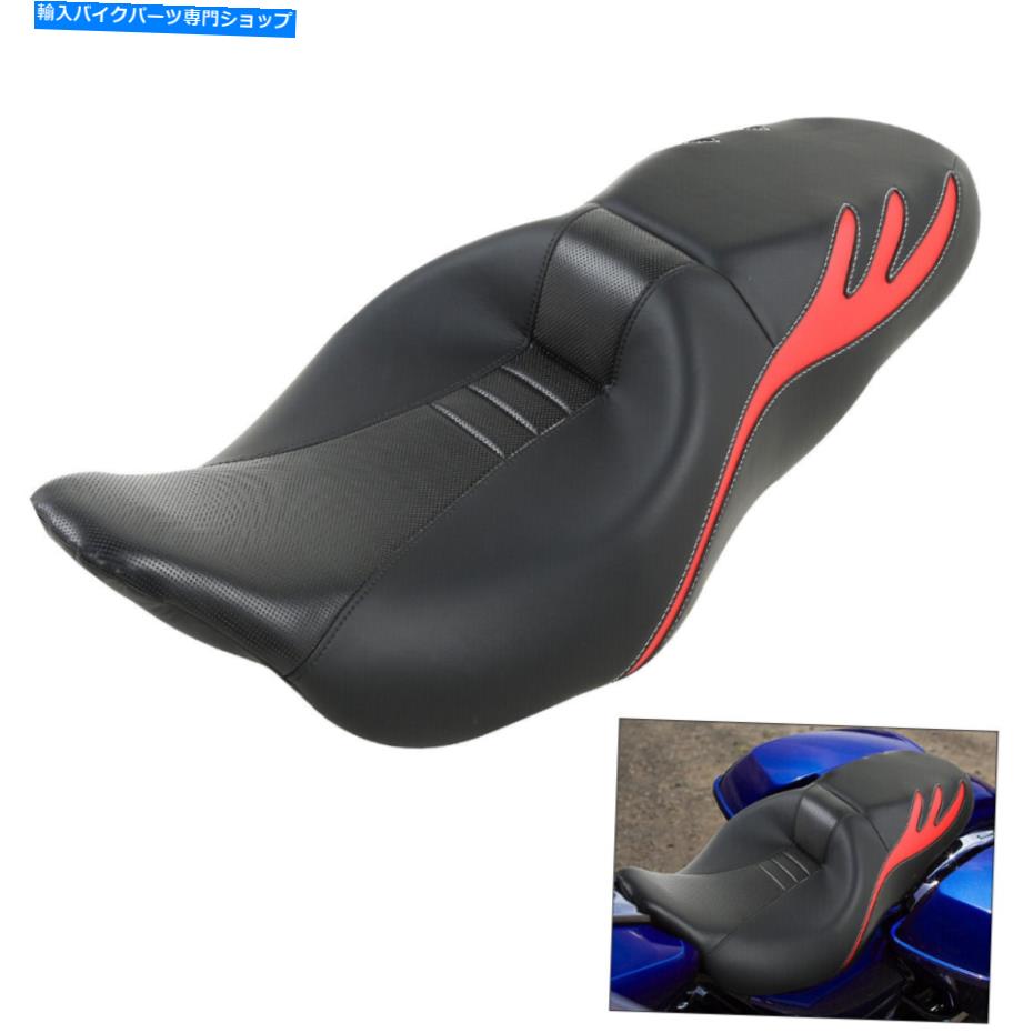Seats ハーレーツーリングロードストリートグライド2009-2023に適したドライバーライダーと助手席 Driver Rider & Passenger Seat Fit For Harley Touring Road Street Glide 2009-2023