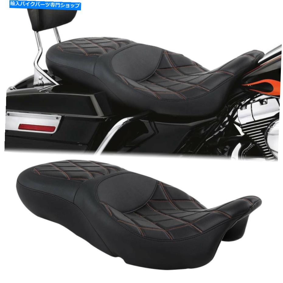 Seats ドライバーの乗客のピリオンシートハーレーツーリングエレクトラグライドクラシック09-22に適しています Driver Passenger Pillion Seat Fit For Harley Touring Electra Glide Classic 09-22