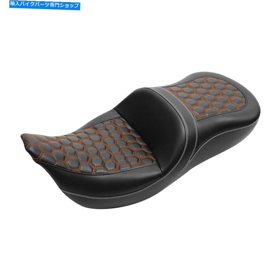 Seats ハーレーツーリングストリートグライド09-later 2019に適した黒いドライバーの助手席 Black Driver Passenger Seat Fit For Harley Touring Street Glide 09-later 2019