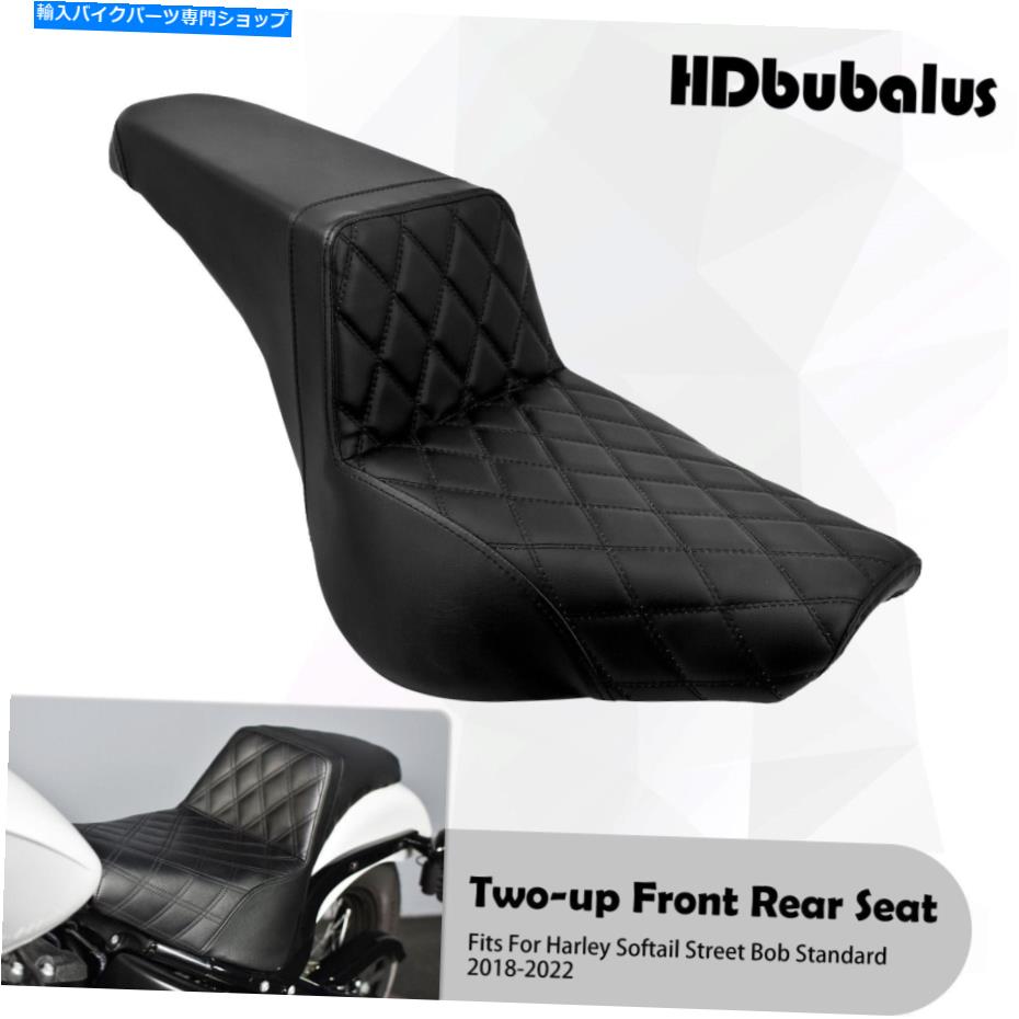 Seats ハーレーソフトアイルストリートにフィットする2アップドライバーの助手席ボブFXBB FXST 2018-2022 2-Up Driver Passenger Seat Fit For Harley Softail Street Bob FXBB FXST 2018-2022