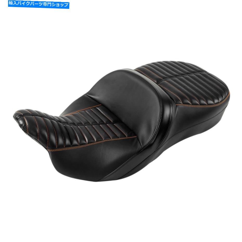 Seats ハーレーツーリングストリートグライドにフィットするブラックドライバーライダーと助手席09-23 22 Black Driver Rider & Passenger Seat Fit For Harley Touring Street Glide 09-23 22