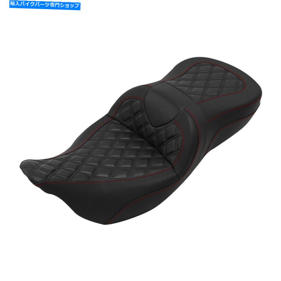 Seats ハーレーロードキングストリートグライドに適した手作りのドライバーと助手席 Handcrafted Driver & Passenger Seat Fit For Harley Road King Street Glide 09-22