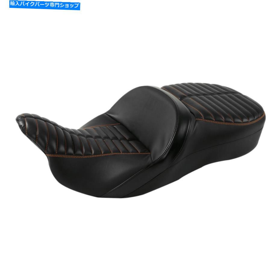 Seats ハーレーツーリングエレクトラグライドにフィットするブラックドライバーの助手席クッション09-22 Black Driver Passenger Seat Cushion Fit For Harley Touring Electra Glide 09-22