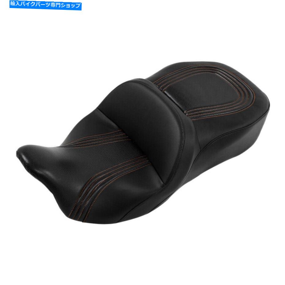 Seats ハーレーエレクトラロードグライド2009年に適した2つのドライバーの乗客のピリオンシート Two Up Driver Passenger Pillion Seat Fit For Harley Electra Road Glide 2009-Up