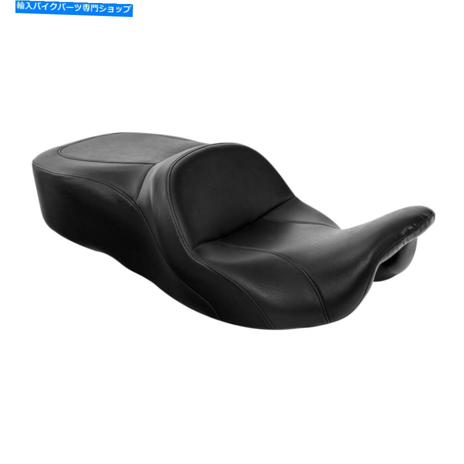 Seats ハーレーツーリングロードキングGLDE 09-22に適した黒いドライバーの助手席のピリオン Black Driver Passenger Seat Pillion Fit For Harley Touring Road King Glde 09-22