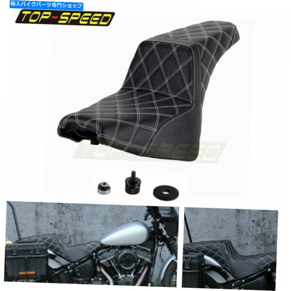 Seats 2 UPドライバーライダーハーレーソフトアイルストリートボブFXBBスリムFLSLの助手席 2 Up Driver Rider Passenger Seat For Harley Softail Street Bob FXBB Slim FLSL