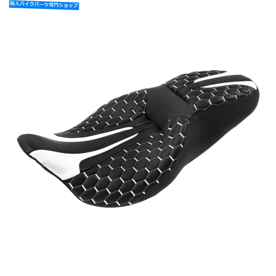 Seats ライダードライバーと助手席ハーレーツーリングストリートグライドにフィットする2-22 Rider Driver & Passenger Seat Two-Up Fit For Harley Touring Street Glide 09-22