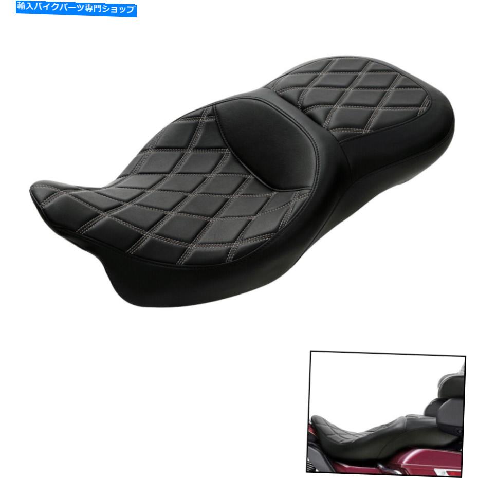 Seats ドライバーライダーの助手席ハーレーツーリングエレクトラストリートグライド09-22 21 Driver Rider Passenger Seat Fit For Harley Touring Electra Street Glide 09-22 21