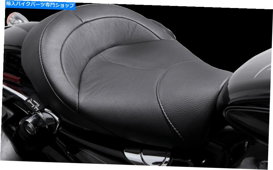 Seats ダニーグレイレザービニールビッグストソロシート2004-2020ハーレースポーツスターモデル Danny Gray Leather Vinyl BigIST Solo Seat 2004-2020 Harley Sportster Models