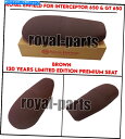 Seats ロイヤルエンフィールド120年限定版プレミアムシートGT 650&INT 650用ブラウン Royal Enfield 120 Years LIMI...