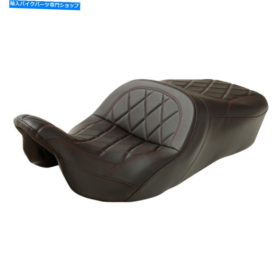 Seats ブラウンライダードライバーの助手席ハーレーツアーエレクトラグライド09-22に適しています Brown Rider Driver Passenger Seat Fit For Harley Touring Electra Glide 09-22