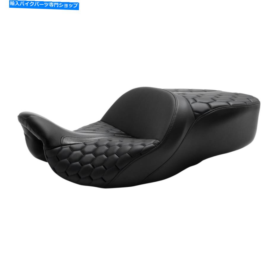 Seats ハーレーツーリングロードキングトライグライドにフィットするブラックドライバーの助手席09-22 Black Driver Passenger Seat Fit For Harley Touring Road King Tri Glide 09-22