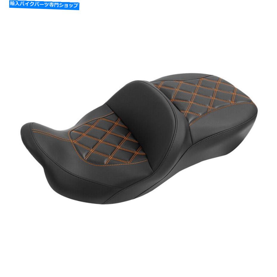 Seats ハーレーツアーストリートグライドロードキングに適したドライバーの乗客2アップシート Driver Passenger Two-Up Seat Fit For Harley Touring Street Glide Road King 09-Up