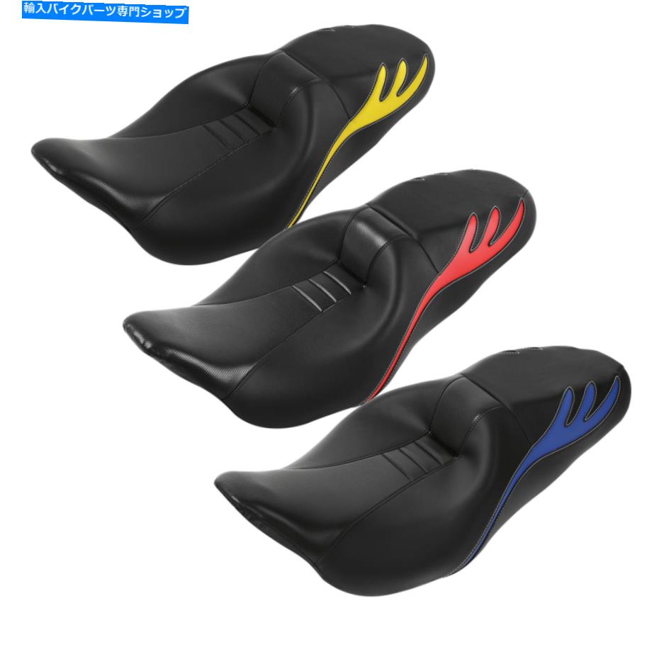 Seats ハーレーツーリングロードキングロードストリートグライド2009年に適したドライバーの助手席 Driver Passenger Seat Fit For Harley Touring Road King Road Street Glide 2009-UP