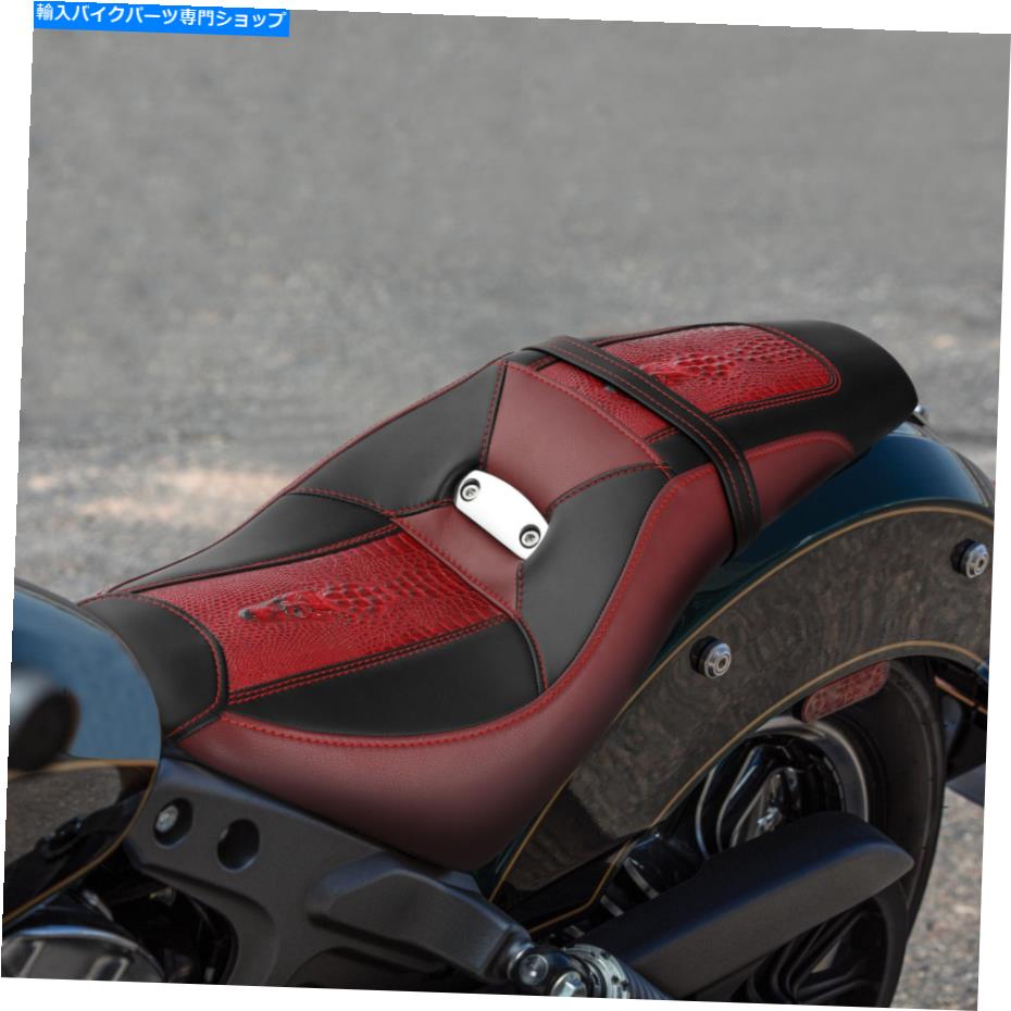 Seats インディアンスカウト2015-2023スカウト60 2016-2023に適した赤いドライバーの助手席 Red Driver Passenger Seat Fit For Indian Scout 2015-2023 Scout Sixty 2016-2023