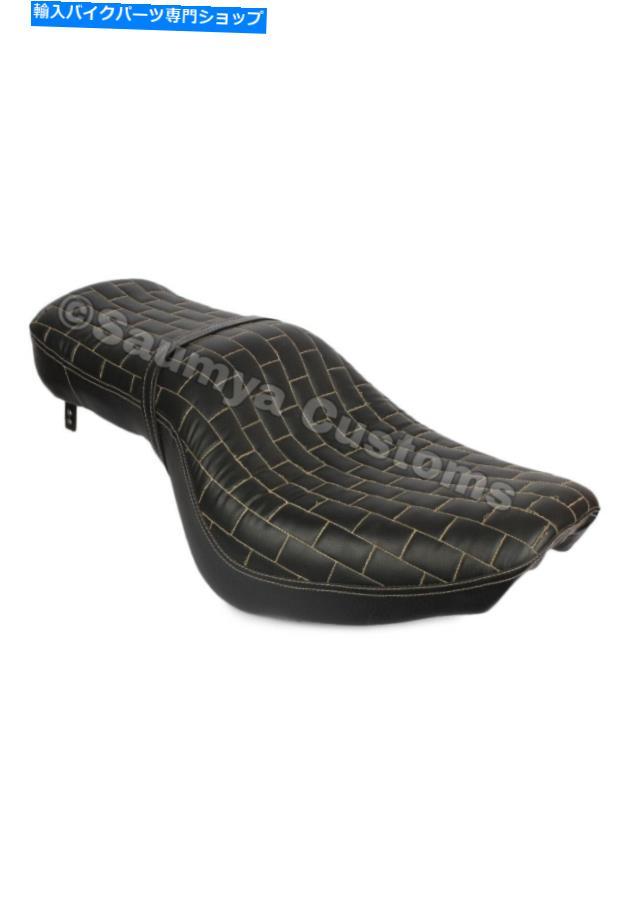 Seats Royal Enfield Classic Bullet Electra Himalayanのためのレンガスタイルシート91ブラック Brick..
