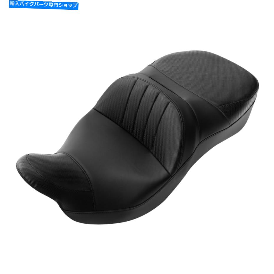 Seats ハーレーツーリングロードキングエレクトラグライドにフィットするブラックドライバーの助手席09-22 Black Driver Passenger Seat Fit For Harley Touring Road King Electra Glide 09-22
