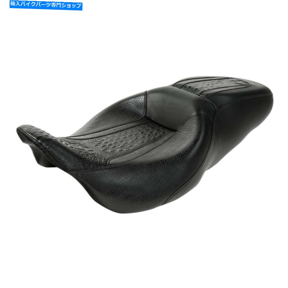Seats ハーレーツーリングロードキング2009-22に適したワンピースライダードライバーと助手席 One Piece Rider Driver & Passenger Seat Fit For Harley Touring Road King 2009-22