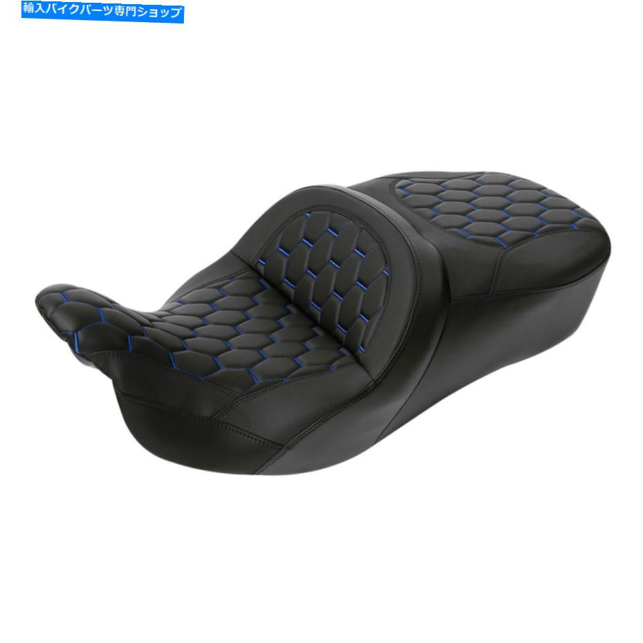 Seats ハーレーツアーロードグライド2009-2022 USに適したブラックライダードライバーの助手席 Black Rider Driver Passenger Seat Fit For Harley Touring Road Glide 2009-2022 US