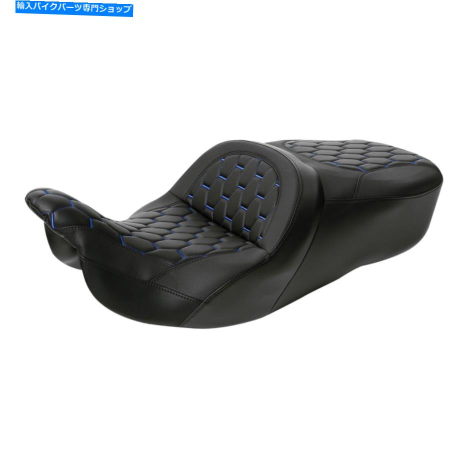 Seats ハーレーツーリングストリートロードグライドにフィットするライダードライバーの助手席09-22ブラック Rider Driver Passenger Seat Fit For Harley Touring Street Road Glide 09-22 Black