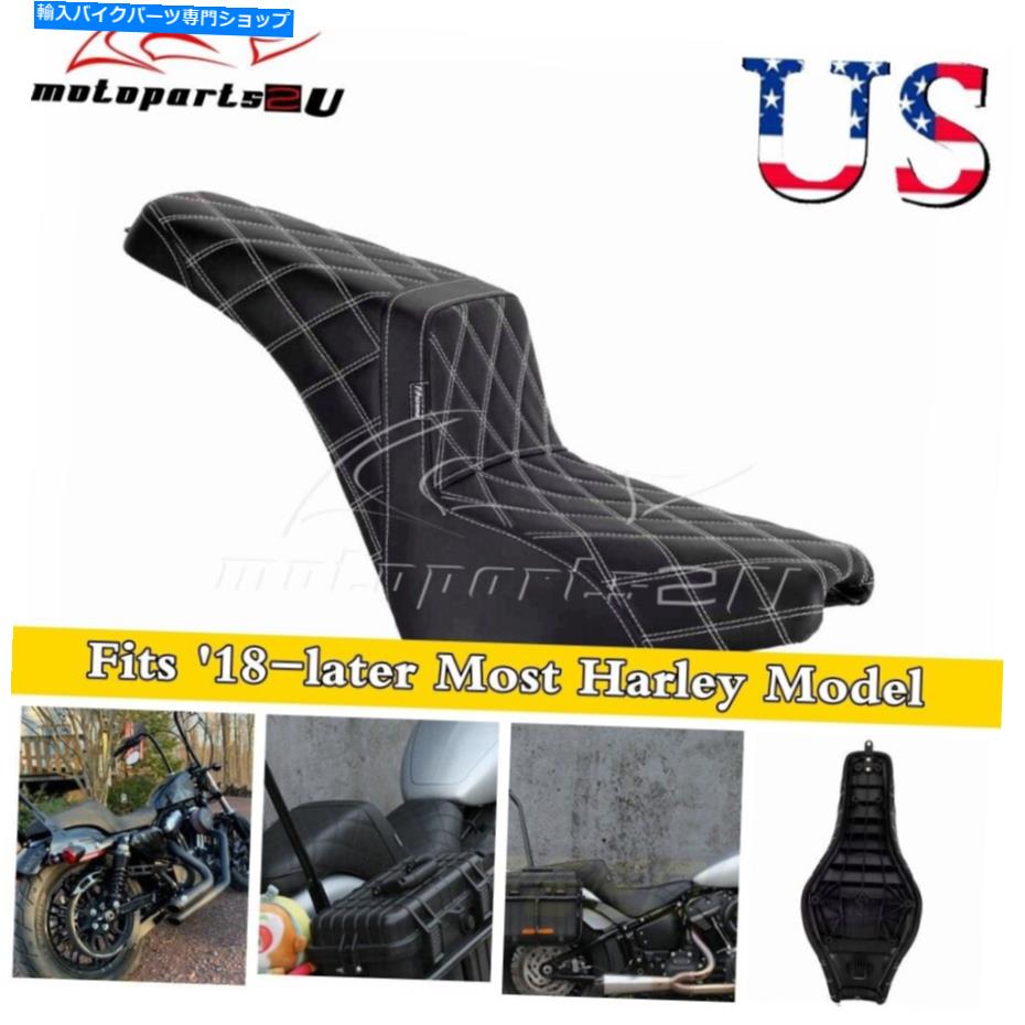 Seats ハーレーソフトアイルFXBB FLDEスリムFLSLのためのオートバイリアデタッチ可能な2シート18-22 Motorcycle Rear Detachable Two Seat For Harley Softail FXBB FLDE Slim FLSL 18-22
