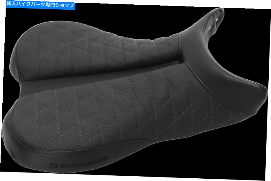 Seats サドルマントラックラティスステッチシート - リアカバー0810-Y134 SADDLEMEN Track-Lattice Stitch Seat - With Rear Cover 0810-Y134