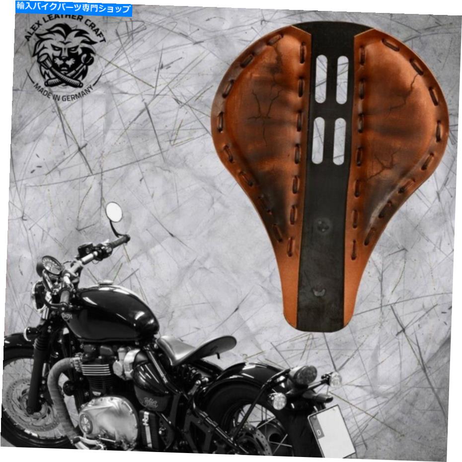 Seats 2016年以来のTriumph Bonneville Bobber Solo Seat Long 4FourthElec Vint BrownS Triumph Bonneville since 2016 Bobber solo seat Long 4fourth elec vint brown S