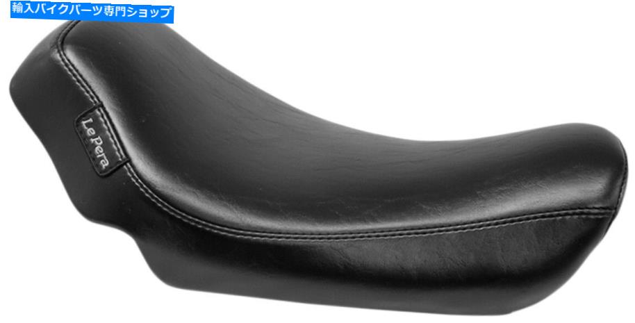 Seats ストリーカースムーズビニールソロシートブラックルペラLK-351 06-14ハーレーFXDダイナ Streaker Smooth Vinyl Solo Seat Black Le Pera LK-351 For 06-14 Harley FXD Dyna