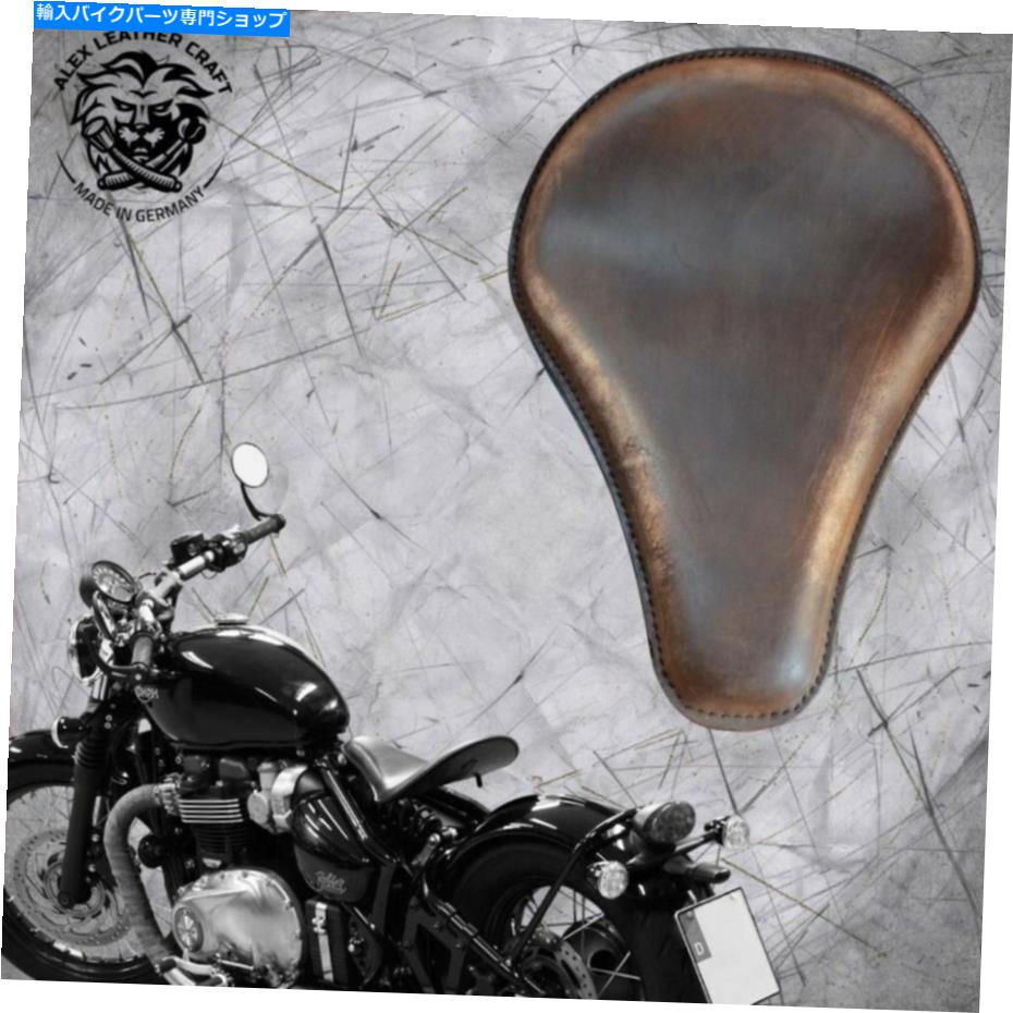 Seats 2016年以来のTriumph Bonneville Bobberソロシート「ロングヴィンテージチョコ」サイズm Triumph Bonneville Bobber since 2016 solo seat 