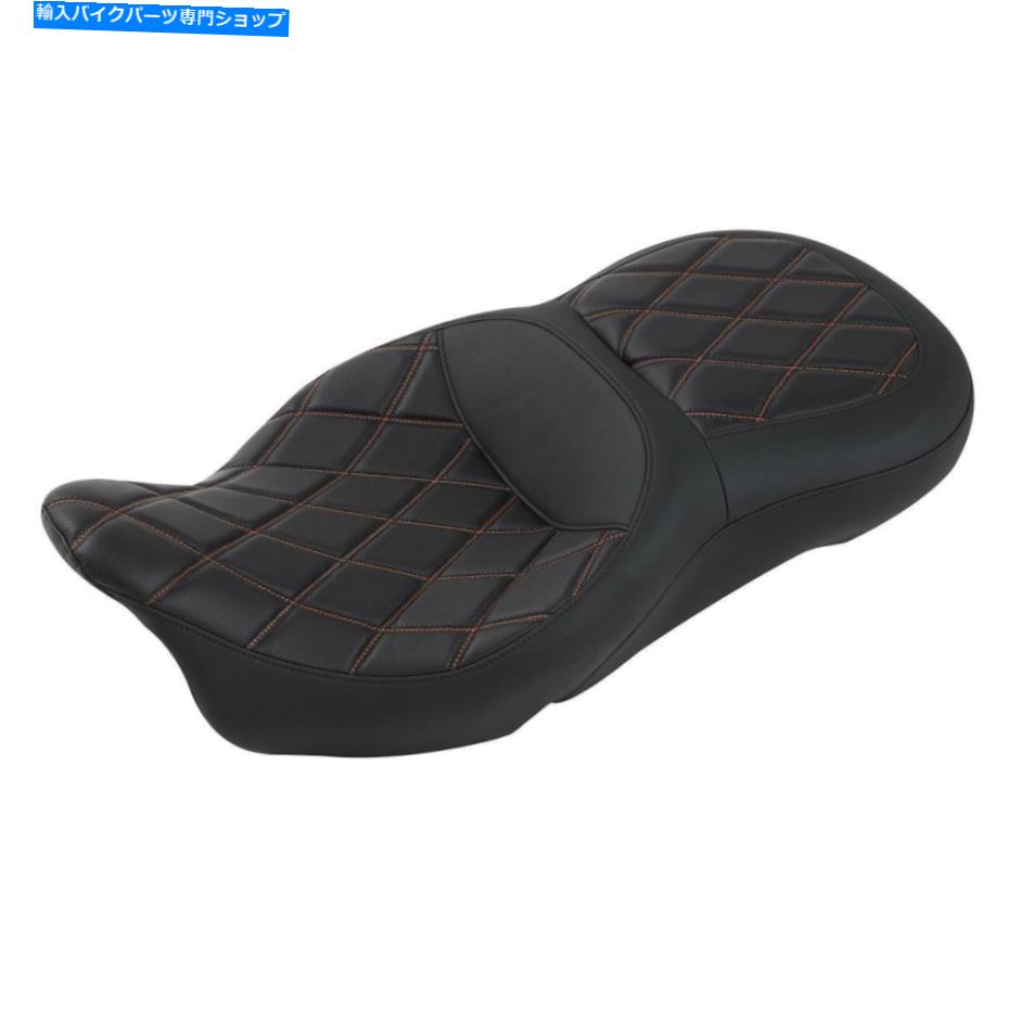 Seats ハーレーツーリングストリートグライドに適したブラックブラウンドライバーの助手席2009-2022 Black Brown Driver Passenger Seat Fit For Harley Touring Street Glide 2009-2022