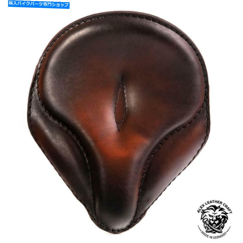 Seats ボブバーチョッパーカスタムソロシート「オールドティマーヴィンテージタン」サイズm Bobber Chopper Custom Solo seat 