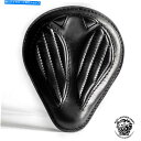 Seats ボブバーチョッパーカスタムソロシート "ドロップ"ブラックV2サイズs/1 Bobber Chopper Custom Solo Seat "Drop" Black V2 size S/1